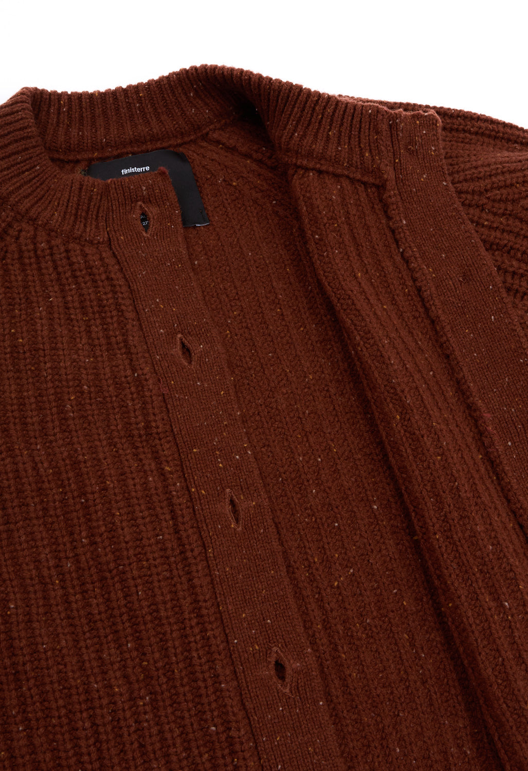 Finisterre Women's Mora Crew Neck Cardigan - Mahogony Brown