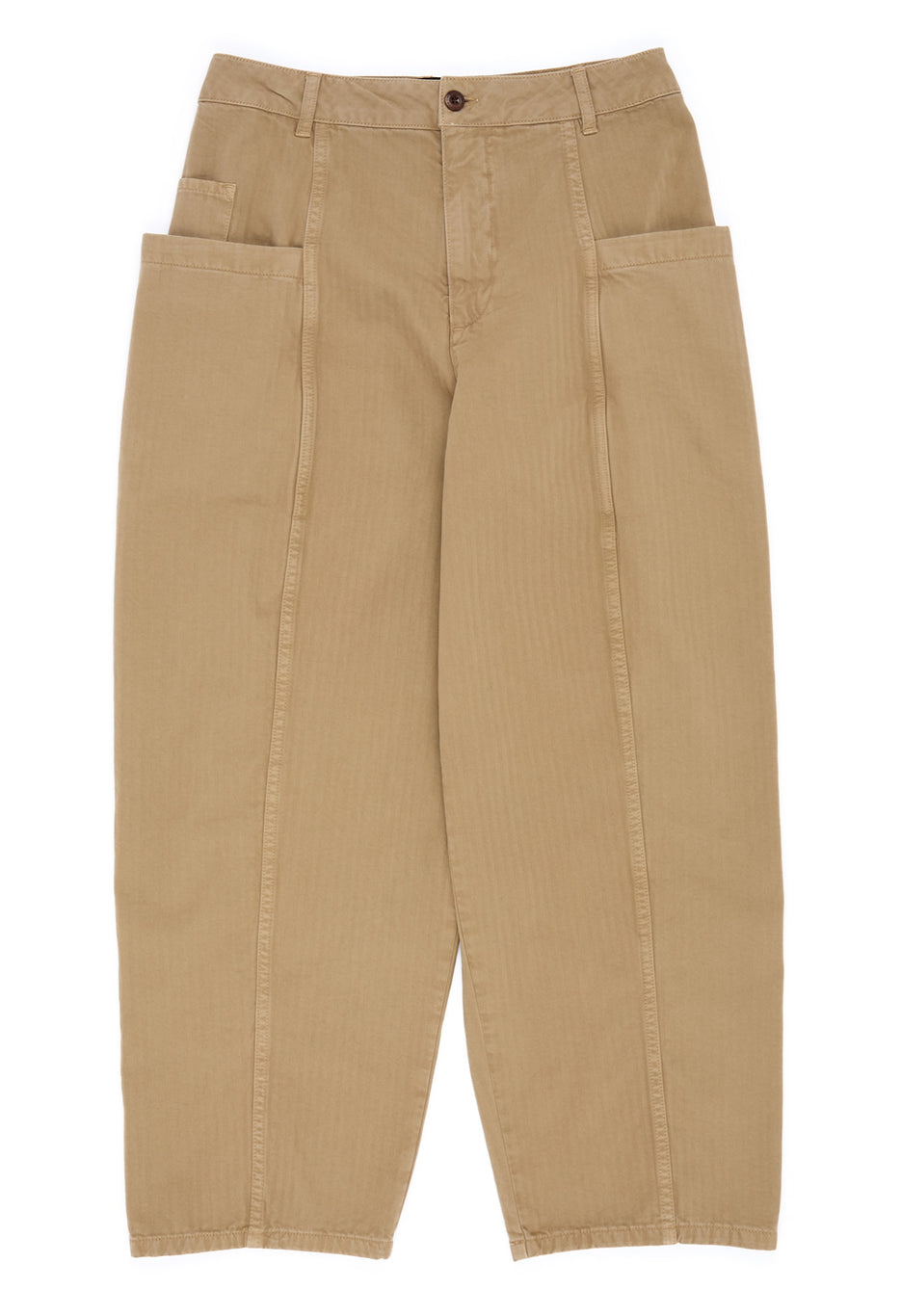 Finisterre Women's Croft Barrel Trousers - Buckwheat