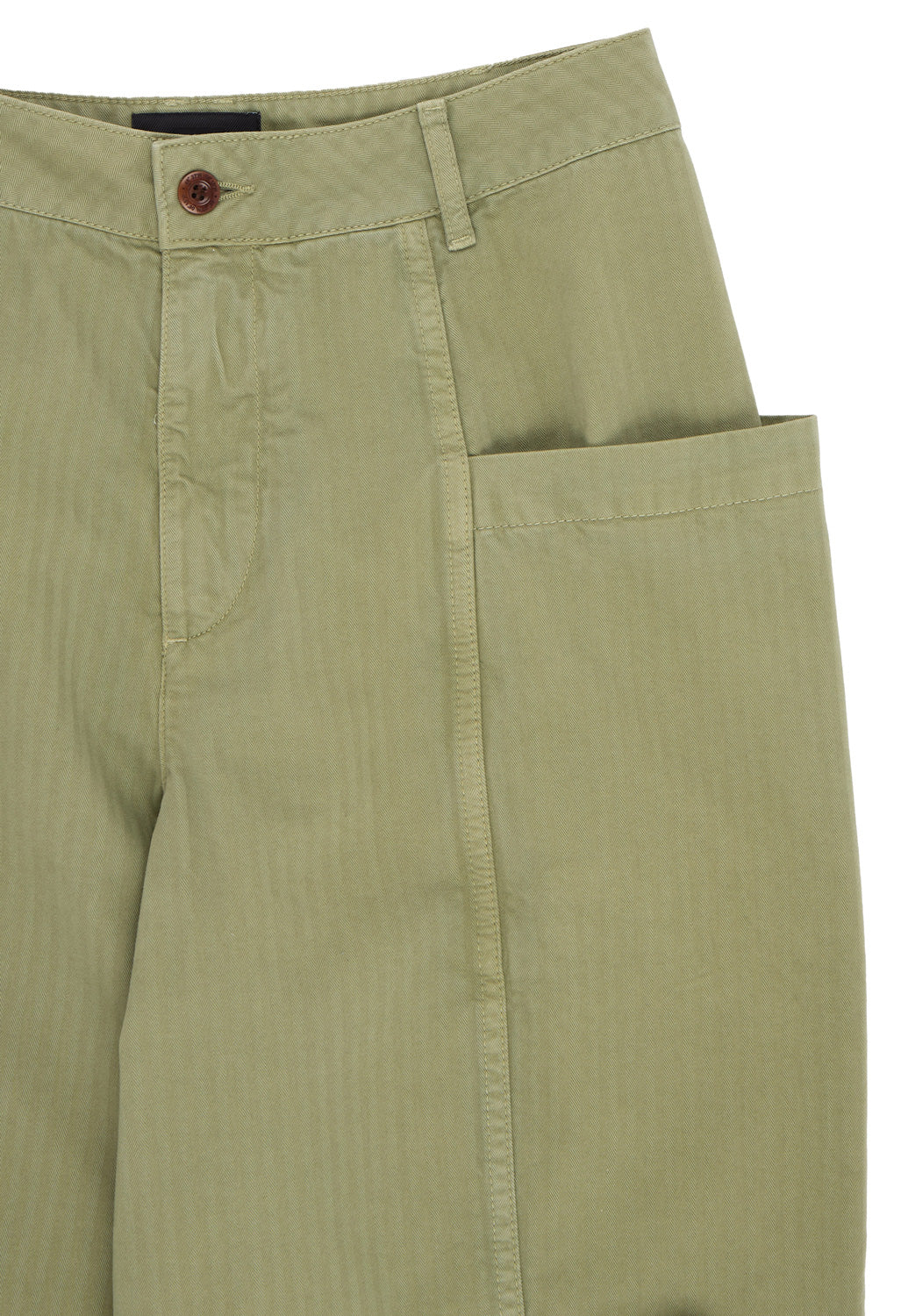 Finisterre Women's Croft Barrel Trousers - Bayleaf