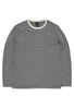 Finisterre Women's Eldon Stripe Long Sleeve Tee - Winter Sky / Bay Leaf