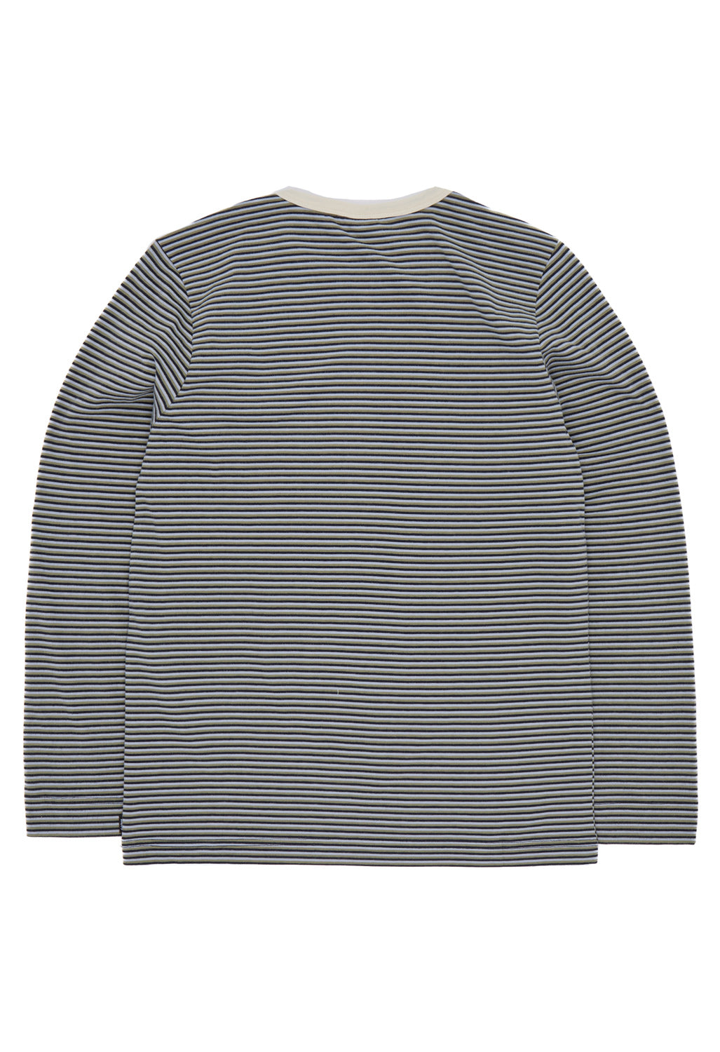 Finisterre Women's Eldon Stripe Long Sleeve Tee - Winter Sky / Bay Leaf