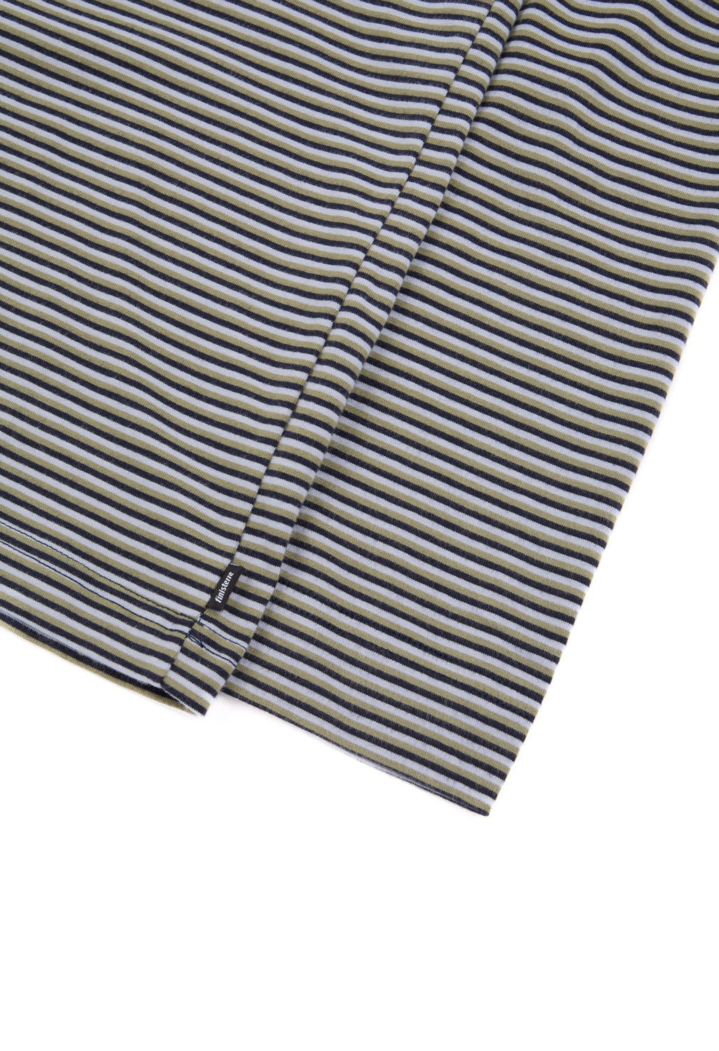 Finisterre Women's Eldon Stripe Long Sleeve Tee - Winter Sky / Bay Leaf