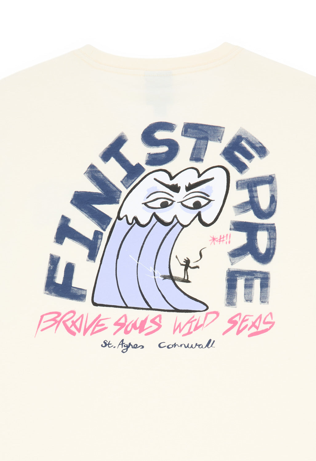 Finisterre Men's Wild Sea Tee - Ecru