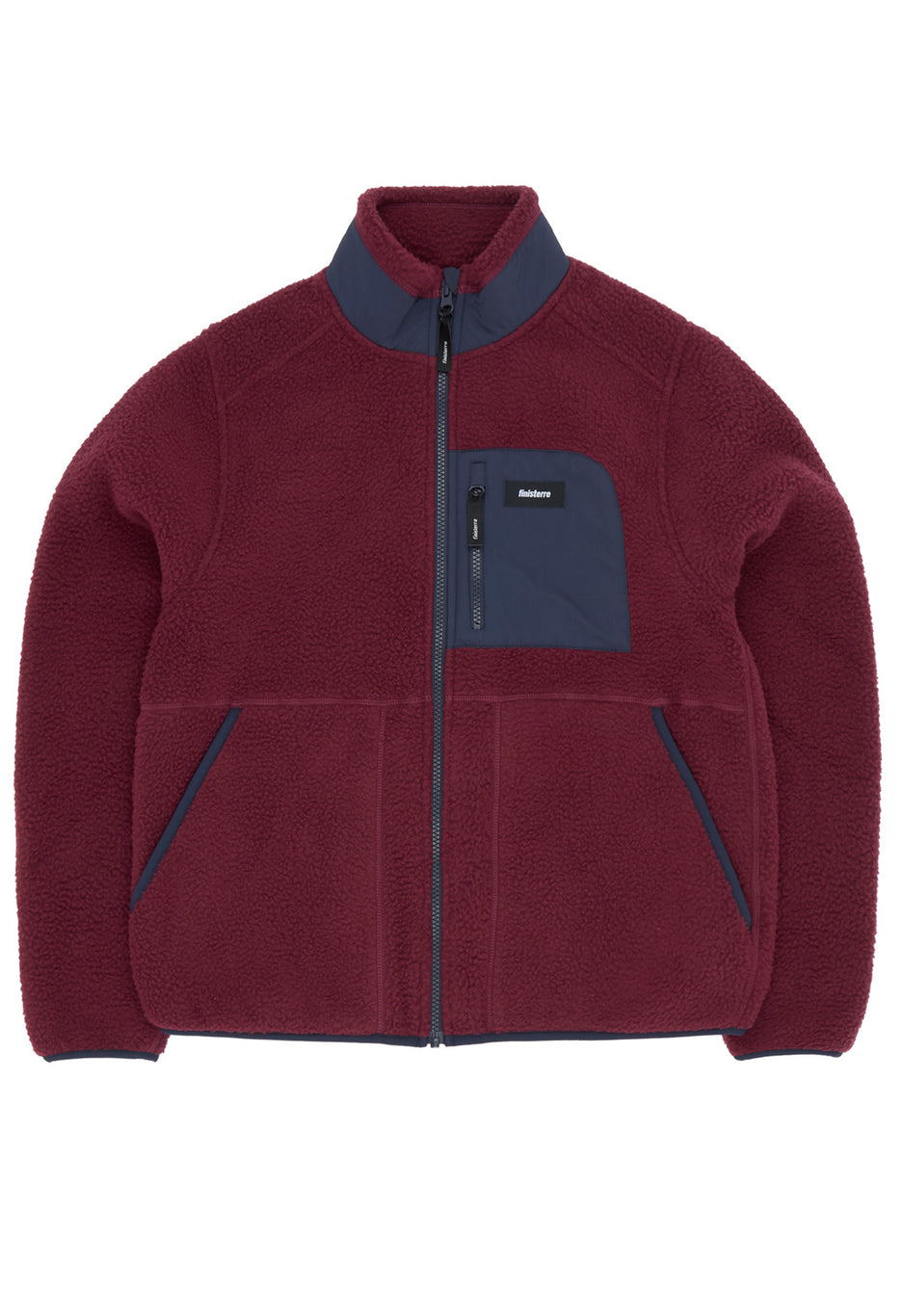 Finisterre Women's Bolster Fleece Full Zip - Plum / Navy