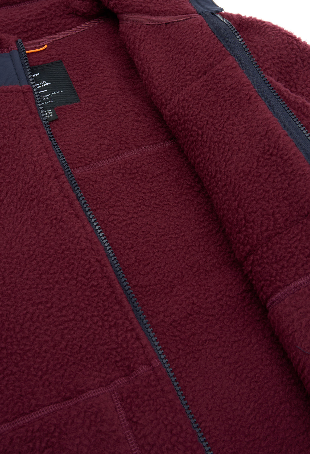 Finisterre Women's Bolster Fleece Full Zip - Plum / Navy