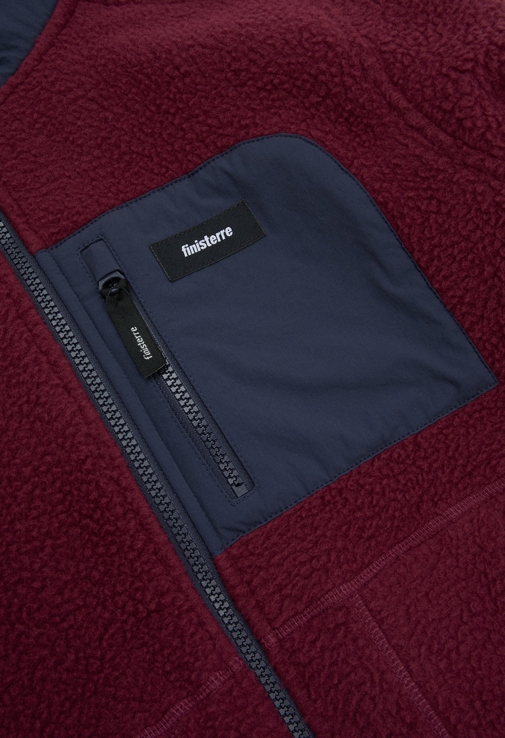 Finisterre Women's Bolster Fleece Full Zip - Plum / Navy