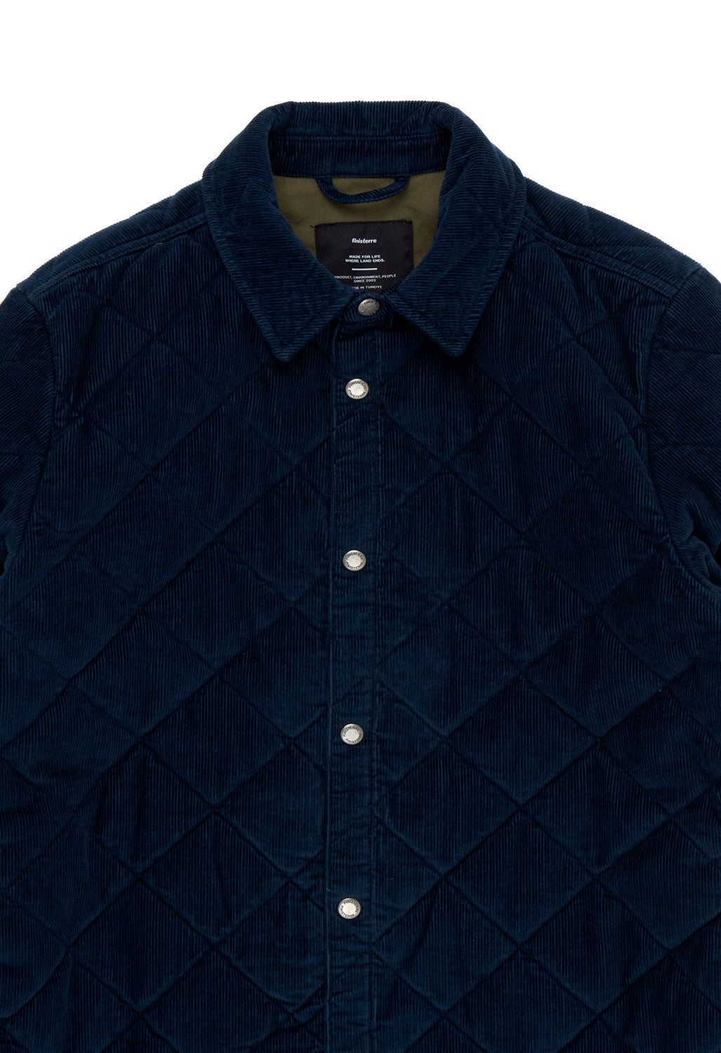Finisterre Men's Rockall Quilted Overshirt - Navy