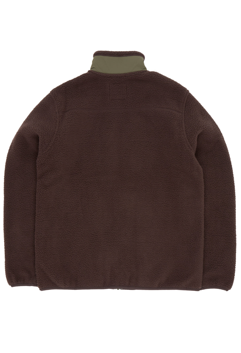 Finisterre Men's Bolster Fleece Full Zip - Burnt Umber / Olive