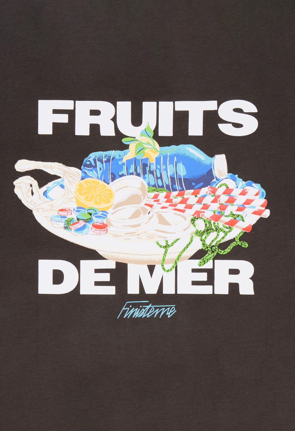 Finisterre Men's Fruit De Mer Tee - Raven
