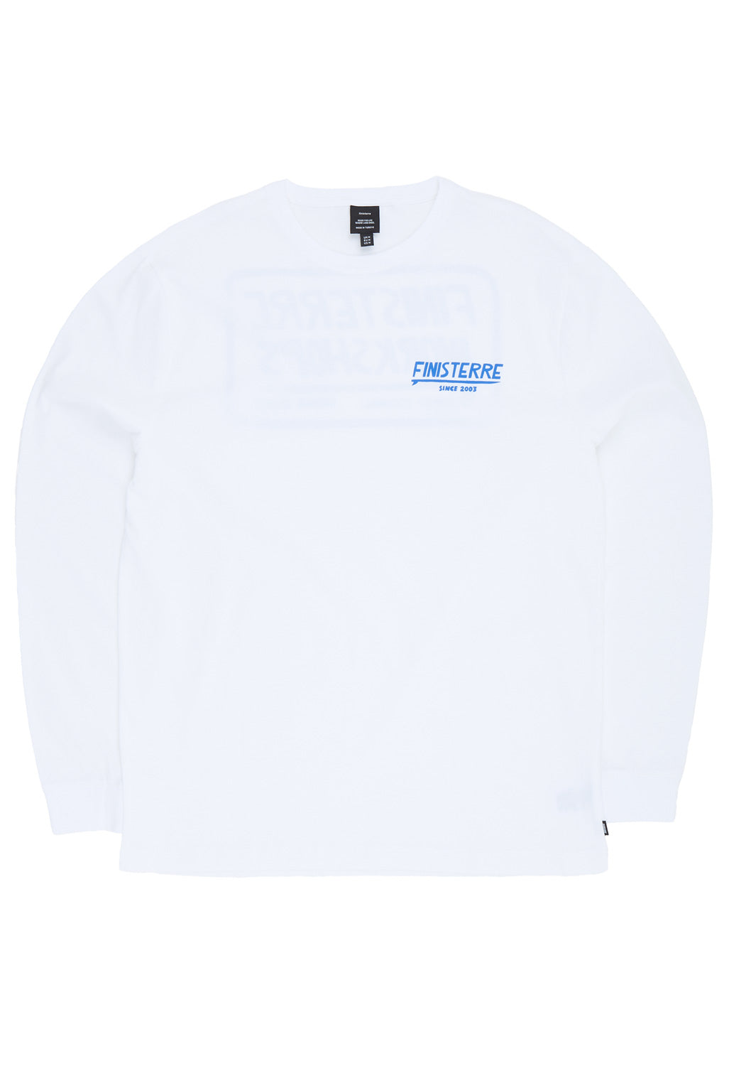 Finisterre Men's Workshops Long Sleeve Tee - White