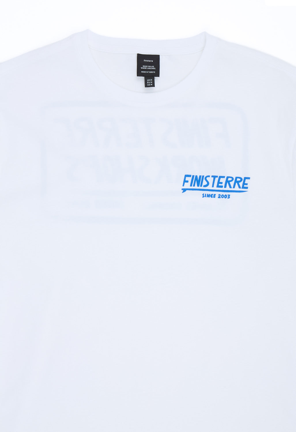 Finisterre Men's Workshops Long Sleeve Tee - White
