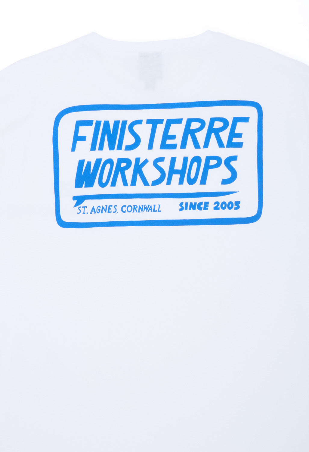 Finisterre Men's Workshops Long Sleeve Tee - White