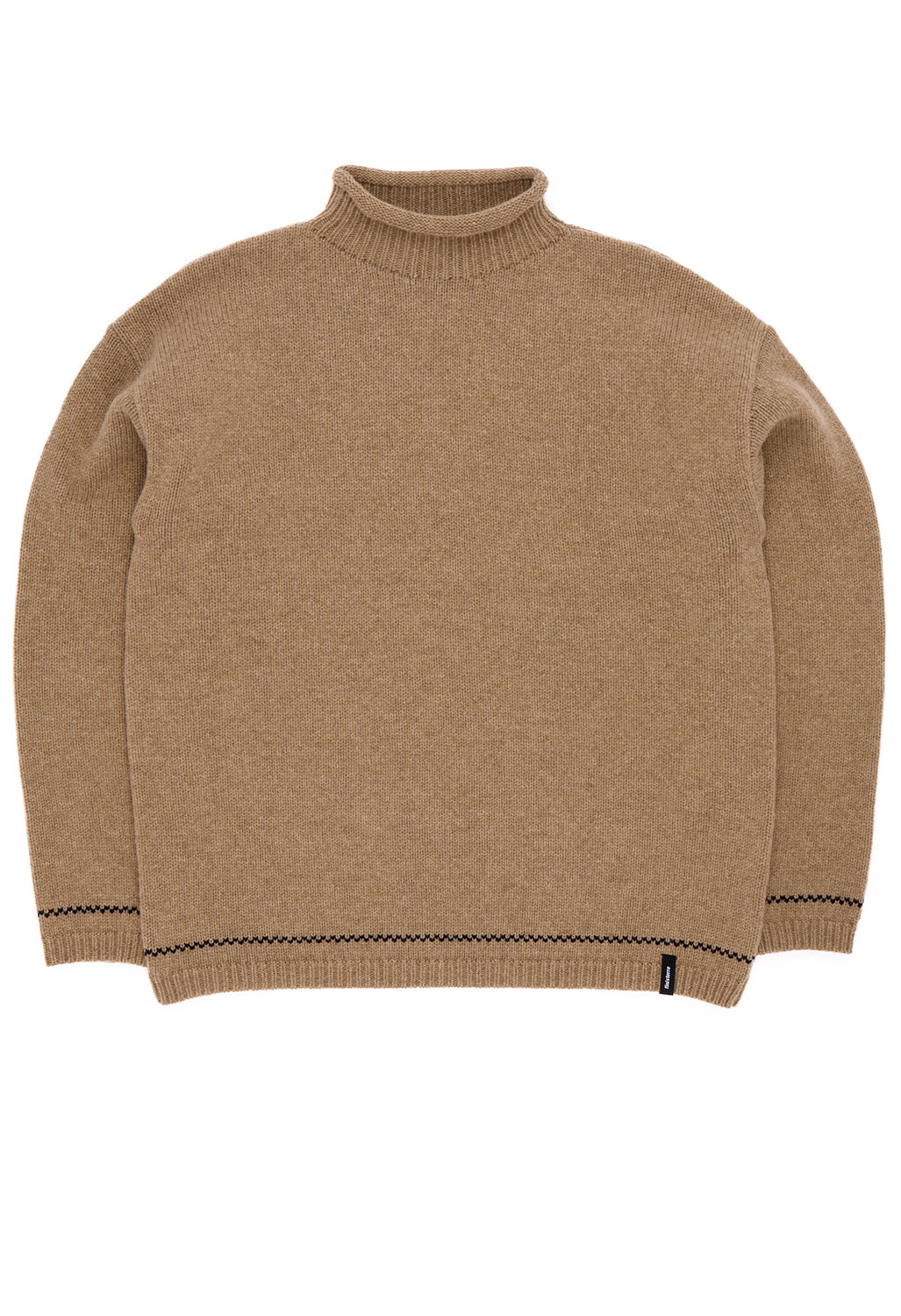 Finisterre Women's Taran Tipped Jumper - Warm Oatmeal / Navy