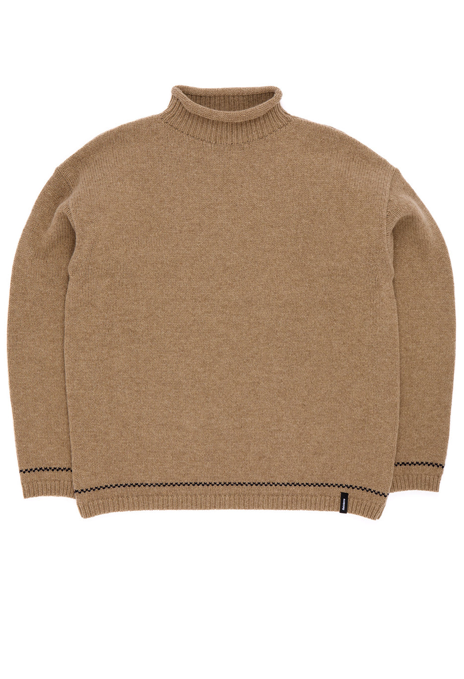 Finisterre Women's Taran Tipped Jumper - Warm Oatmeal / Navy