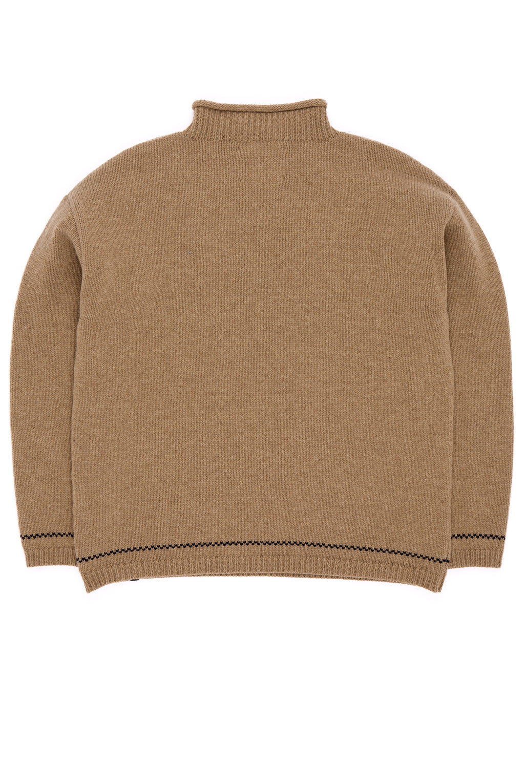 Finisterre Women's Taran Tipped Jumper - Warm Oatmeal / Navy
