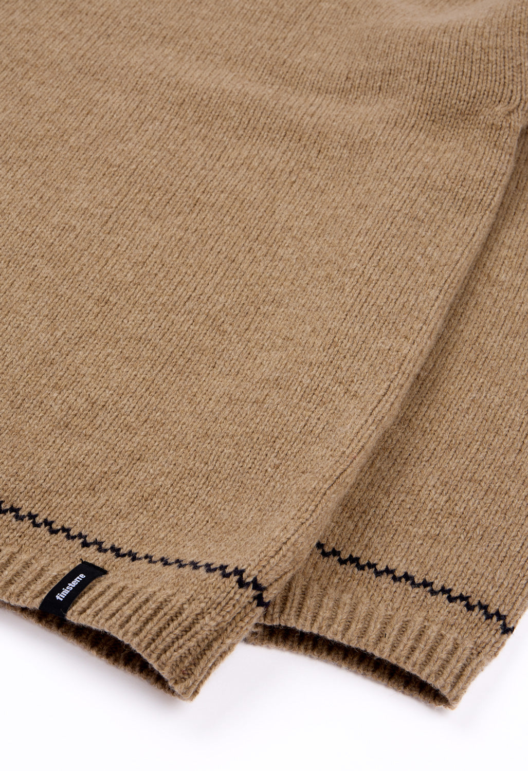 Finisterre Women's Taran Tipped Jumper - Warm Oatmeal / Navy