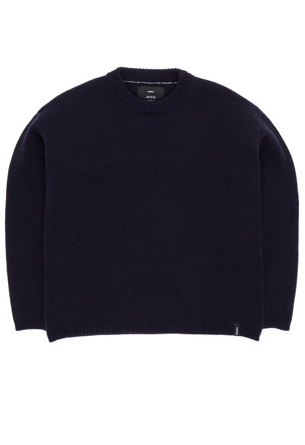 Finisterre Women's Eva Contrast Stitch Jumper - Navy / Ecru