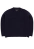 Finisterre Women's Eva Contrast Stitch Jumper - Navy / Ecru