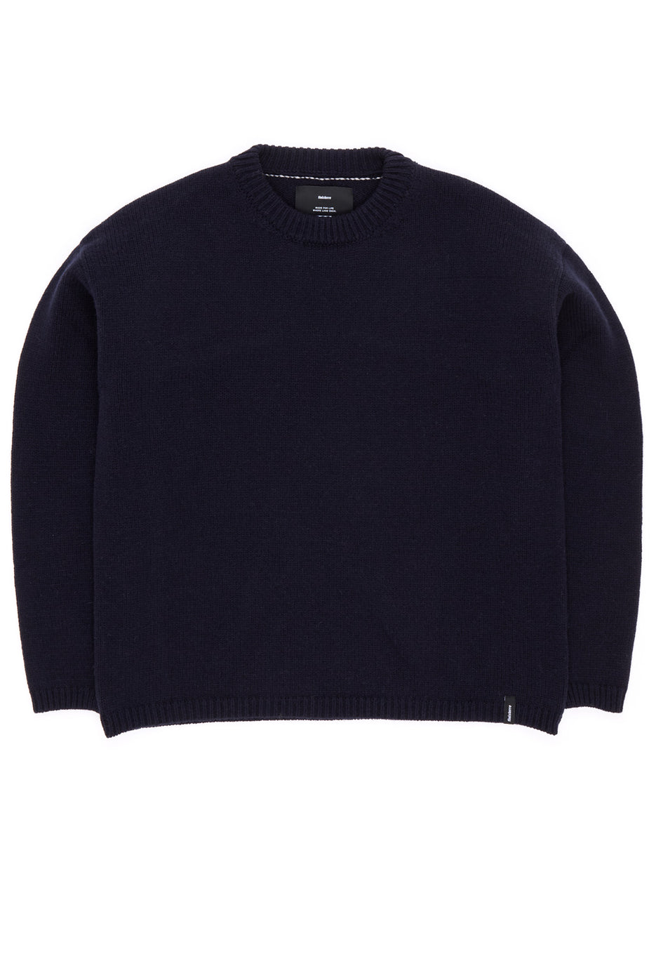 Finisterre Women's Eva Contrast Stitch Jumper - Navy / Ecru