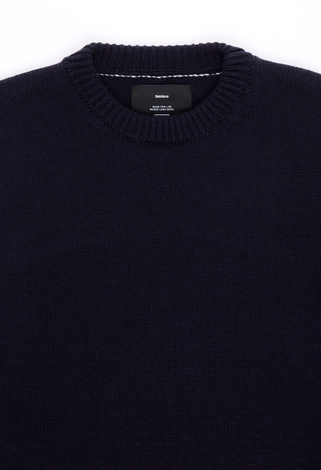 Finisterre Women's Eva Contrast Stitch Jumper - Navy / Ecru
