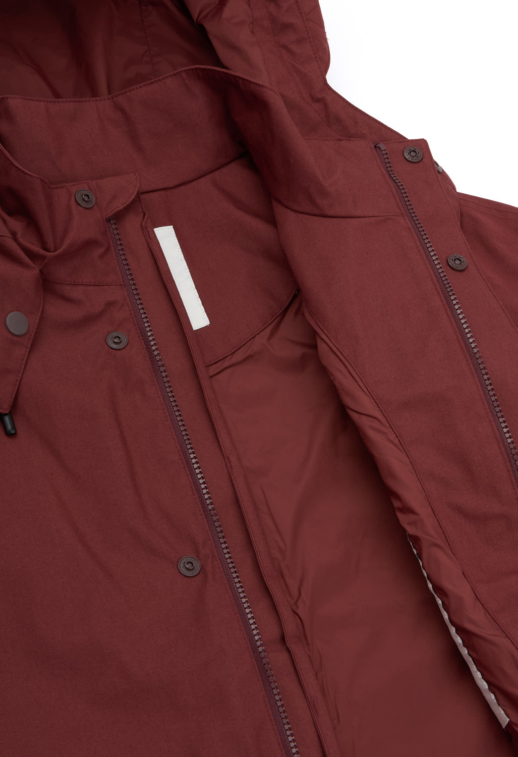Finisterre Women's x Amy Powney Longline Waterproof Jacket - Cherrywood