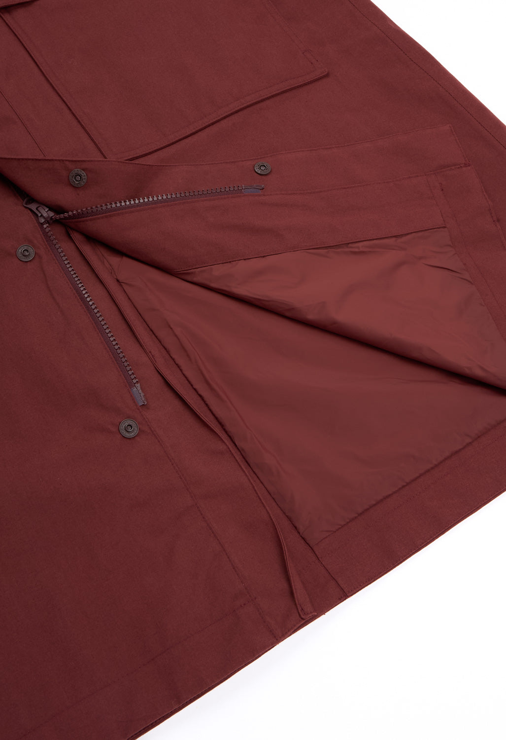 Finisterre Women's x Amy Powney Longline Waterproof Jacket - Cherrywood