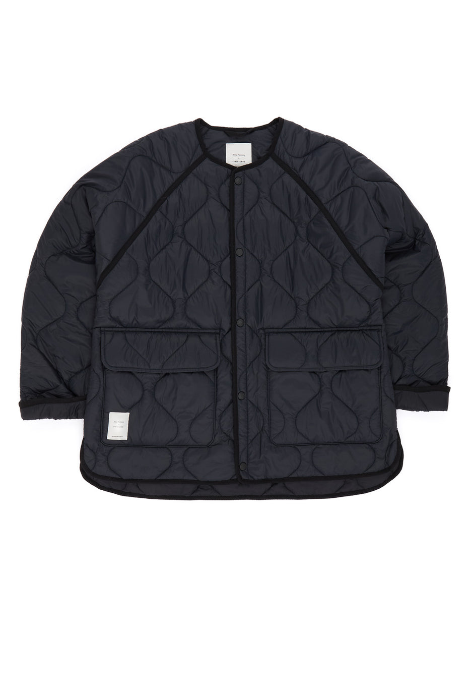 Finisterre Women's x Amy Powney Oversized Quilted Jacket - Black