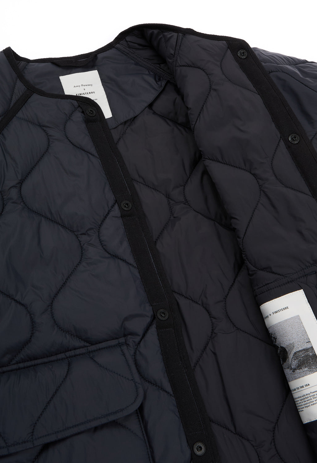 Finisterre Women's x Amy Powney Oversized Quilted Jacket - Black