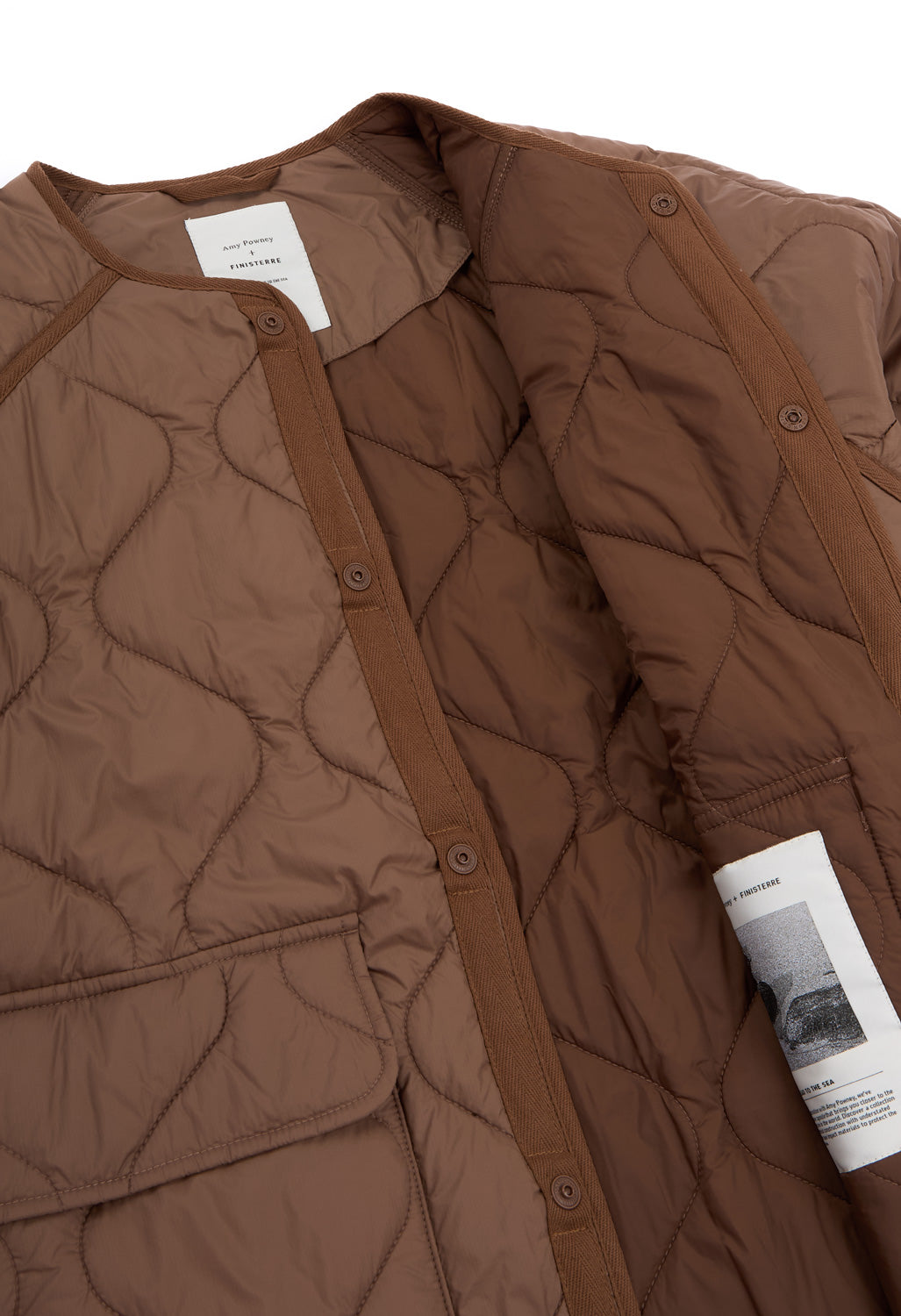 Finisterre Women's x Amy Powney Oversized Quilted Jacket - Mocha