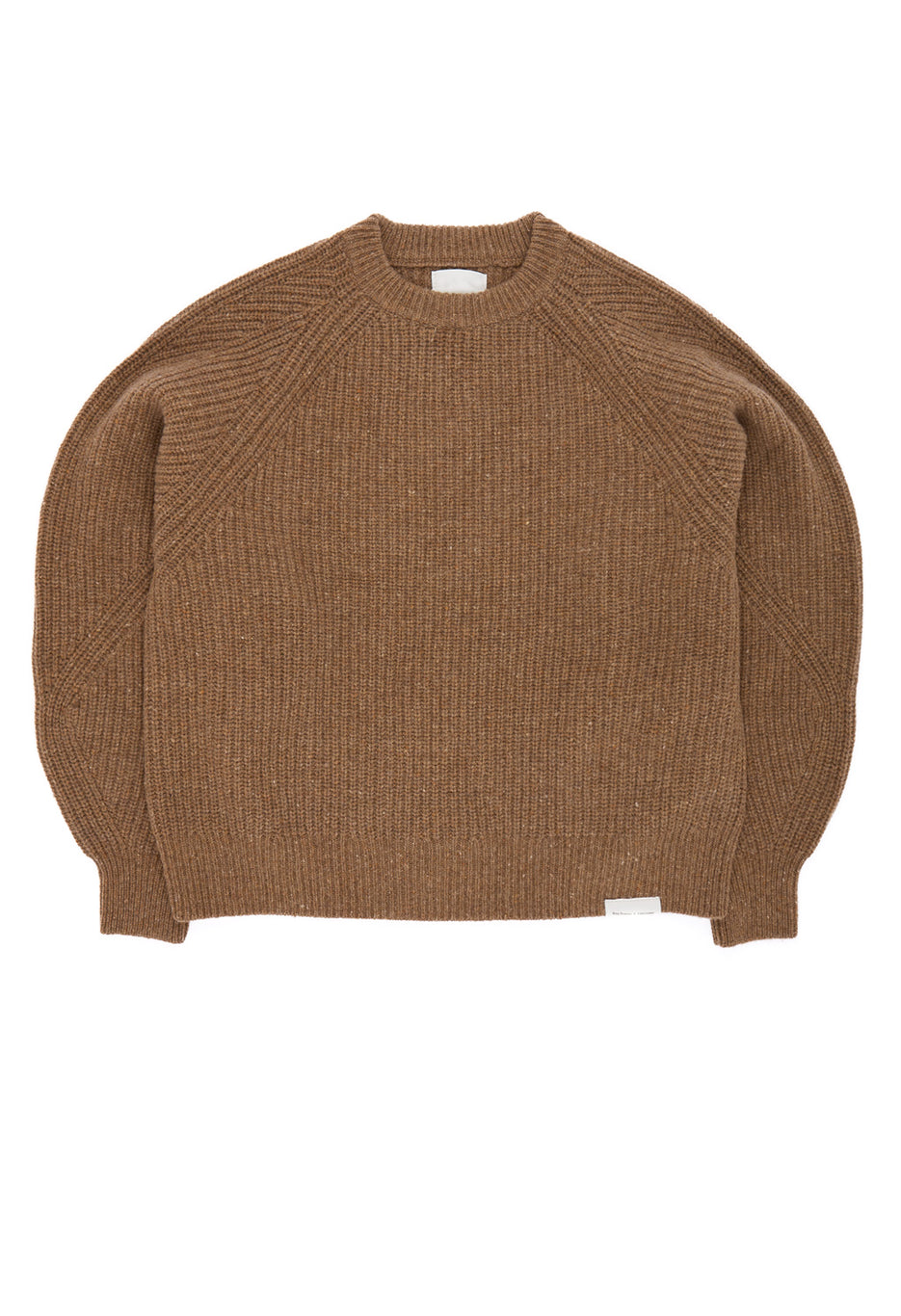 Finisterre Women's x Amy Powney Rib Crew Jumper - Earth