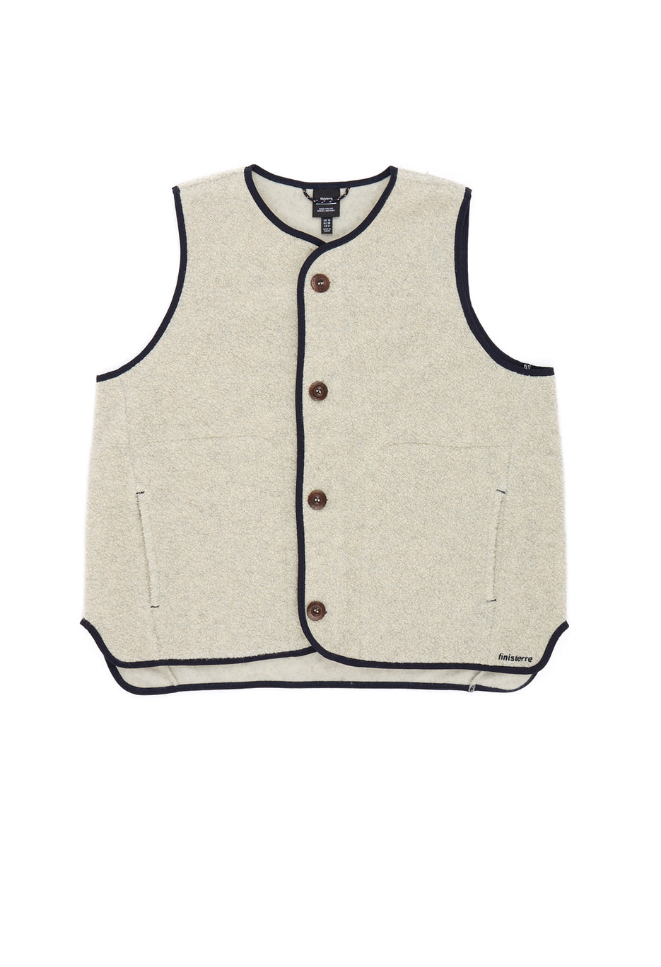 Finisterre Women's Elowen Fleece Gilet - Dove Grey