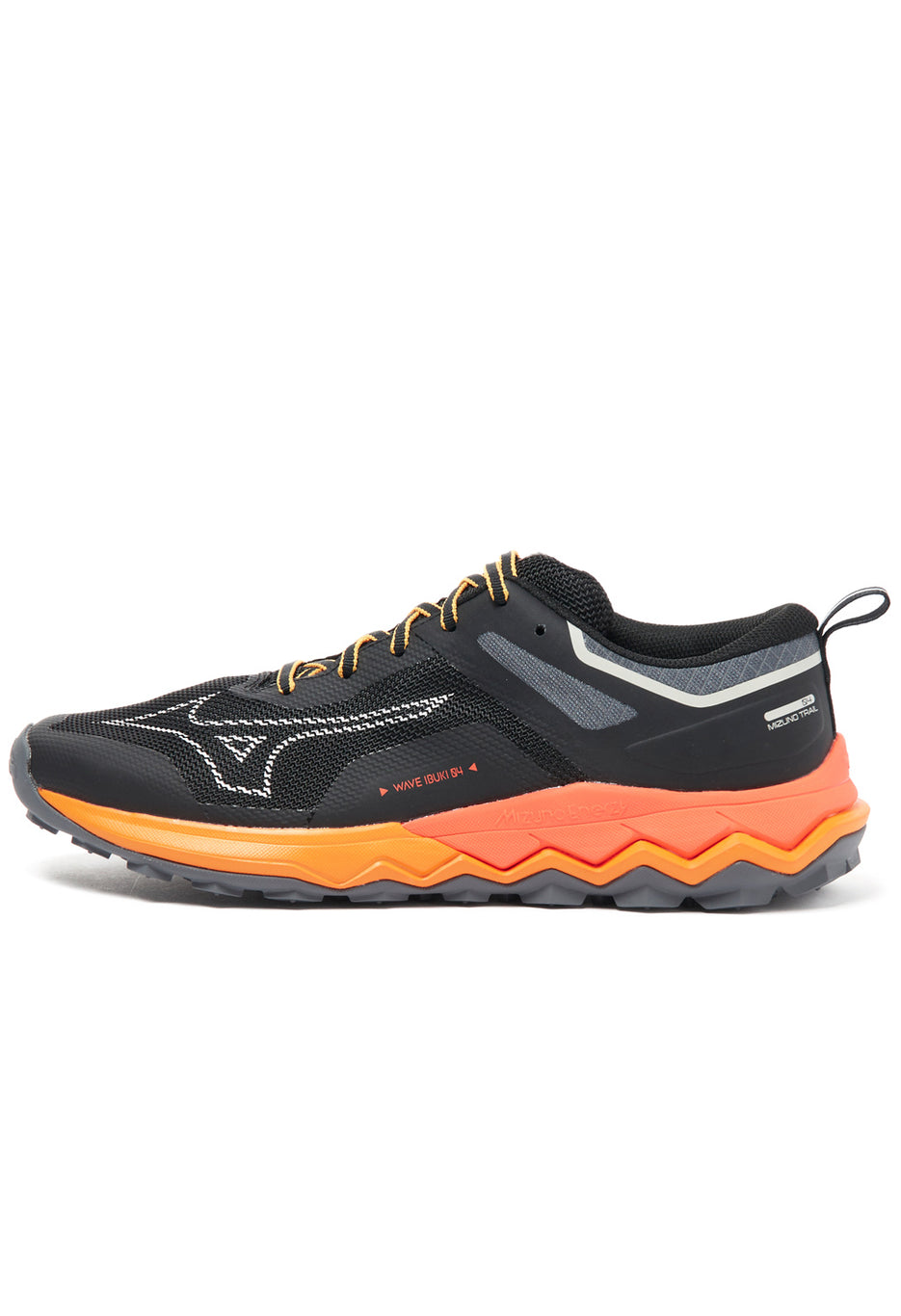 Mizuno Men's Wave Ibuki 4 Trainers - Black / White / Carrot Curl