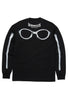 Rayon Vert Men's Wormholes Long Sleeved T-Shirt - Golgotha Black
