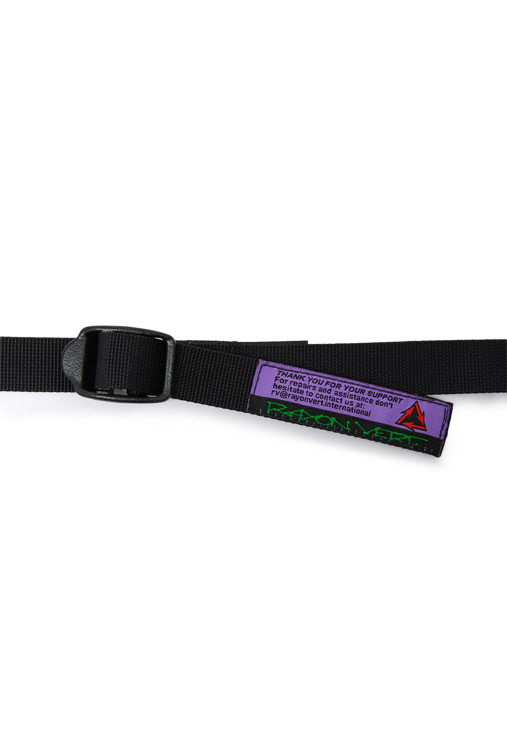 Rayon Vert Ladderlock Belt 2cm - Golgotha Black
