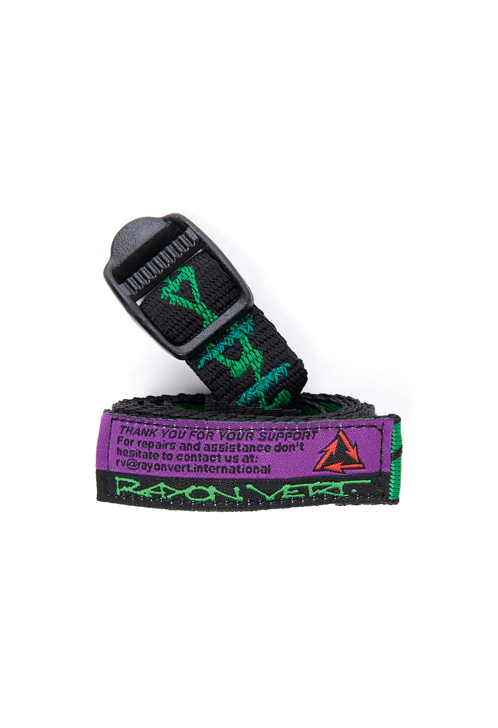 Rayon Vert Ladderlock Belt 2cm - Golgotha Black