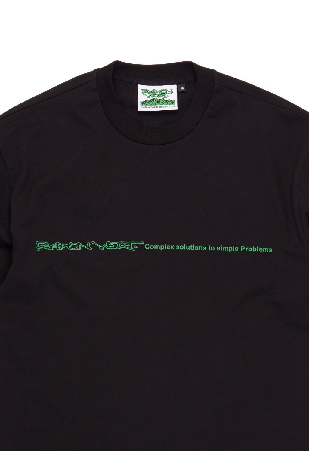 Rayon Vert Men's Menhir T-Shirt - Golgotha Black