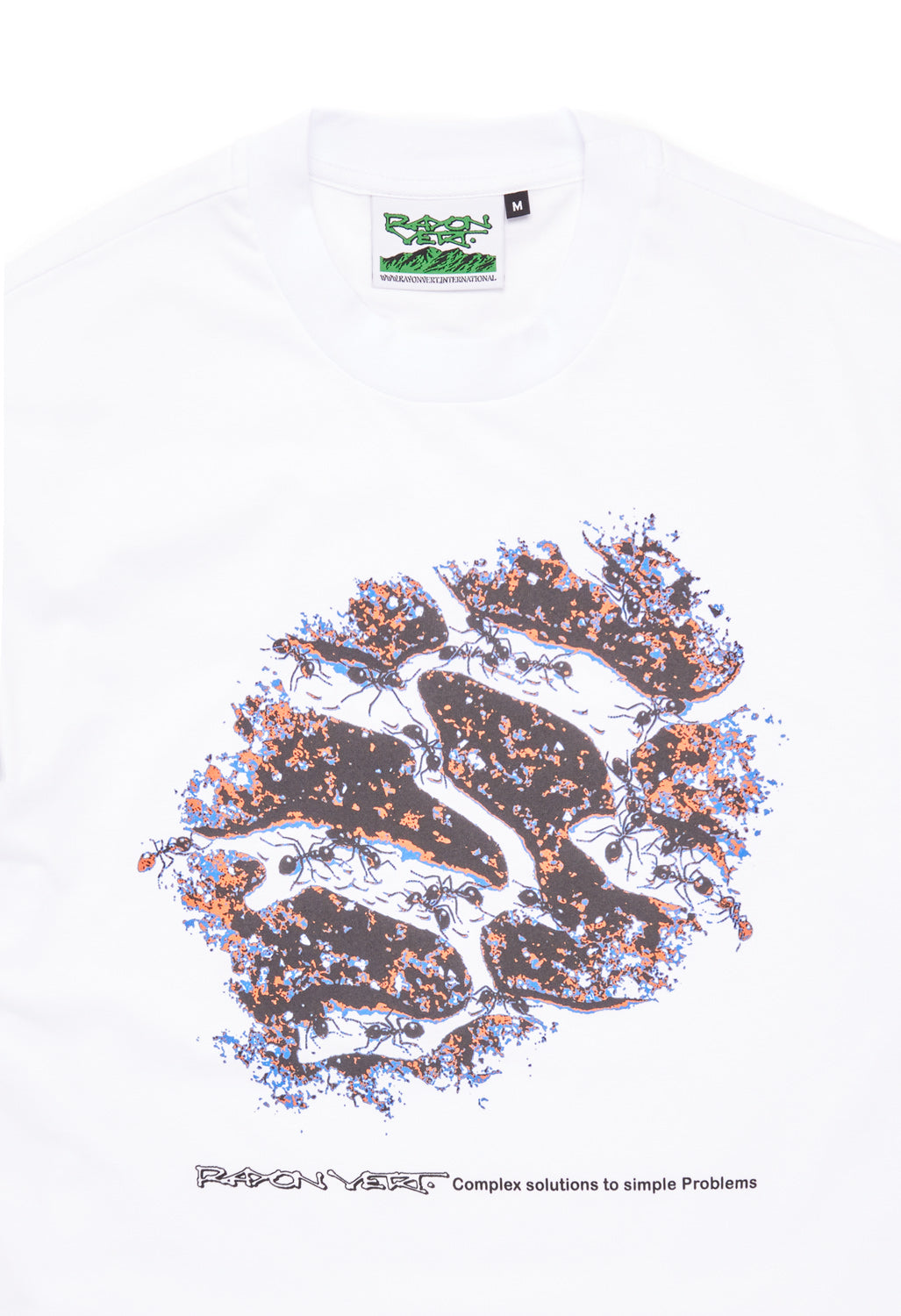 Rayon Vert Men's Society T-Shirt - Ghost White