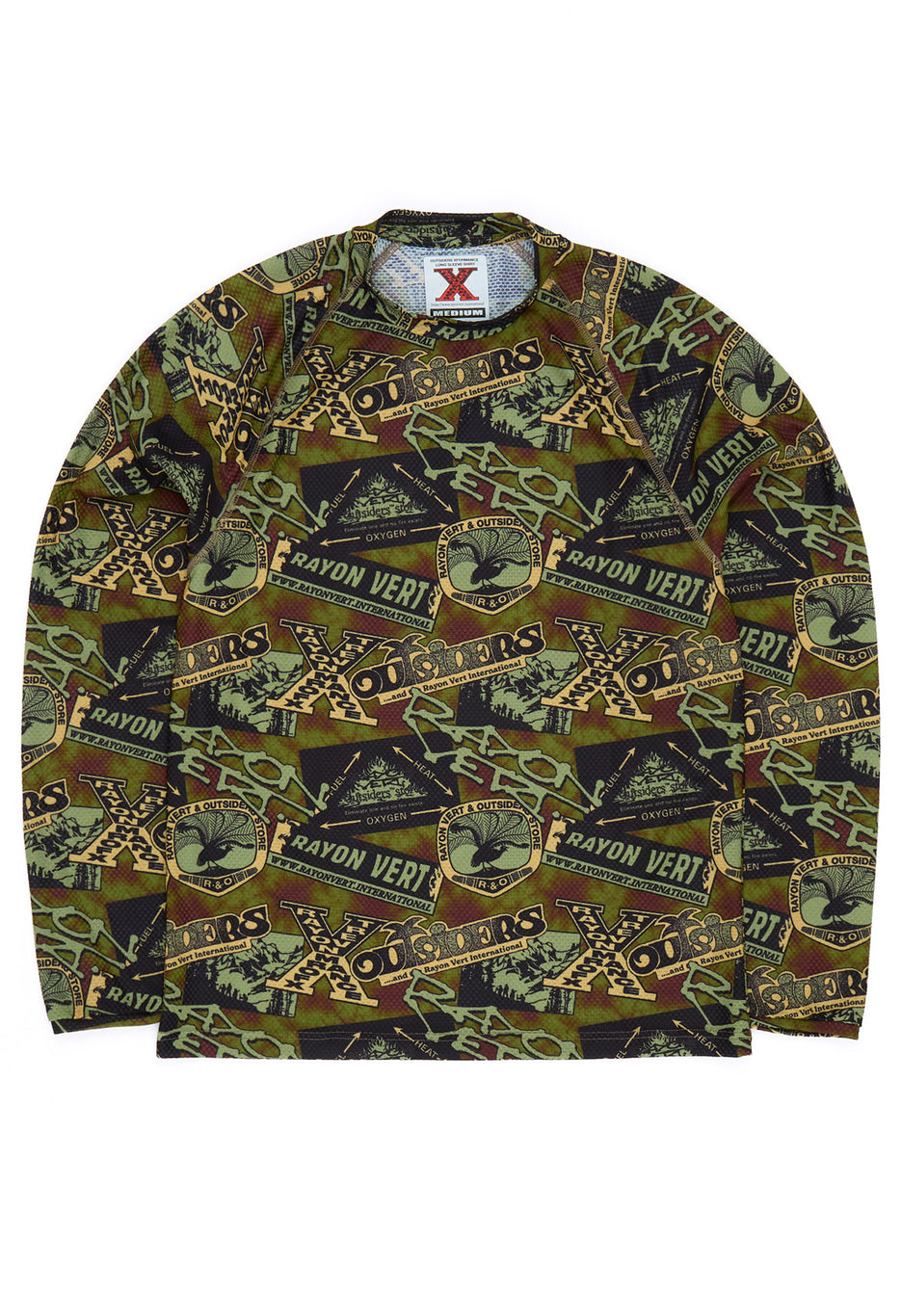 Rayon Vert x Outsiders Store Patches LS T-Shirt  - Grateful Green