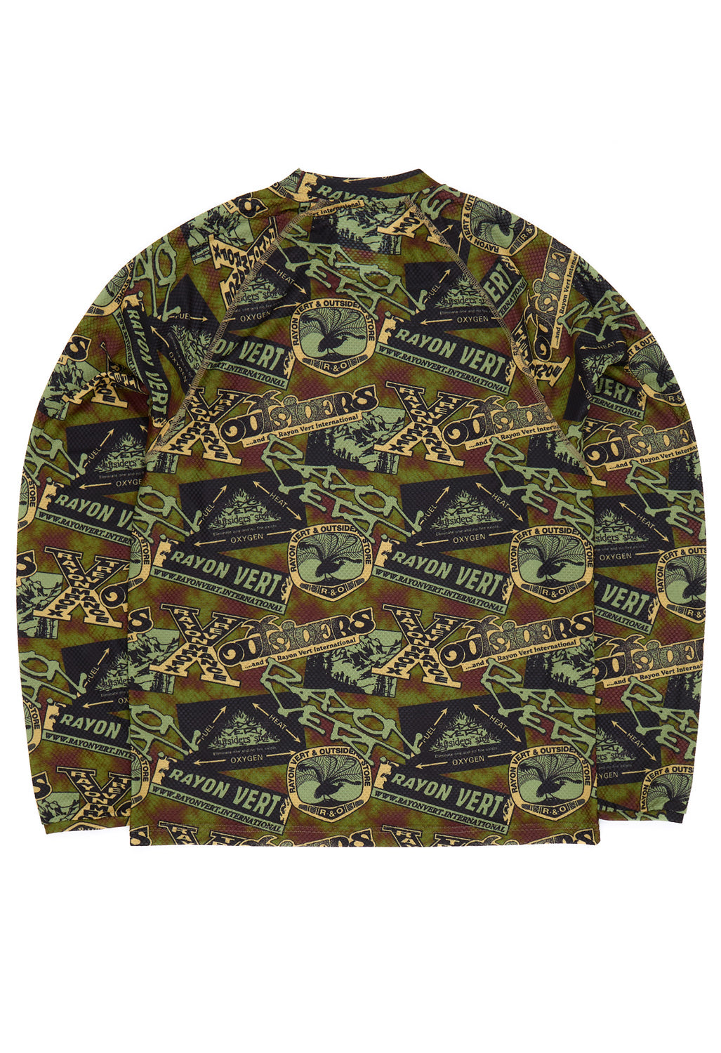 Rayon Vert x Outsiders Store Patches LS T-Shirt  - Grateful Green