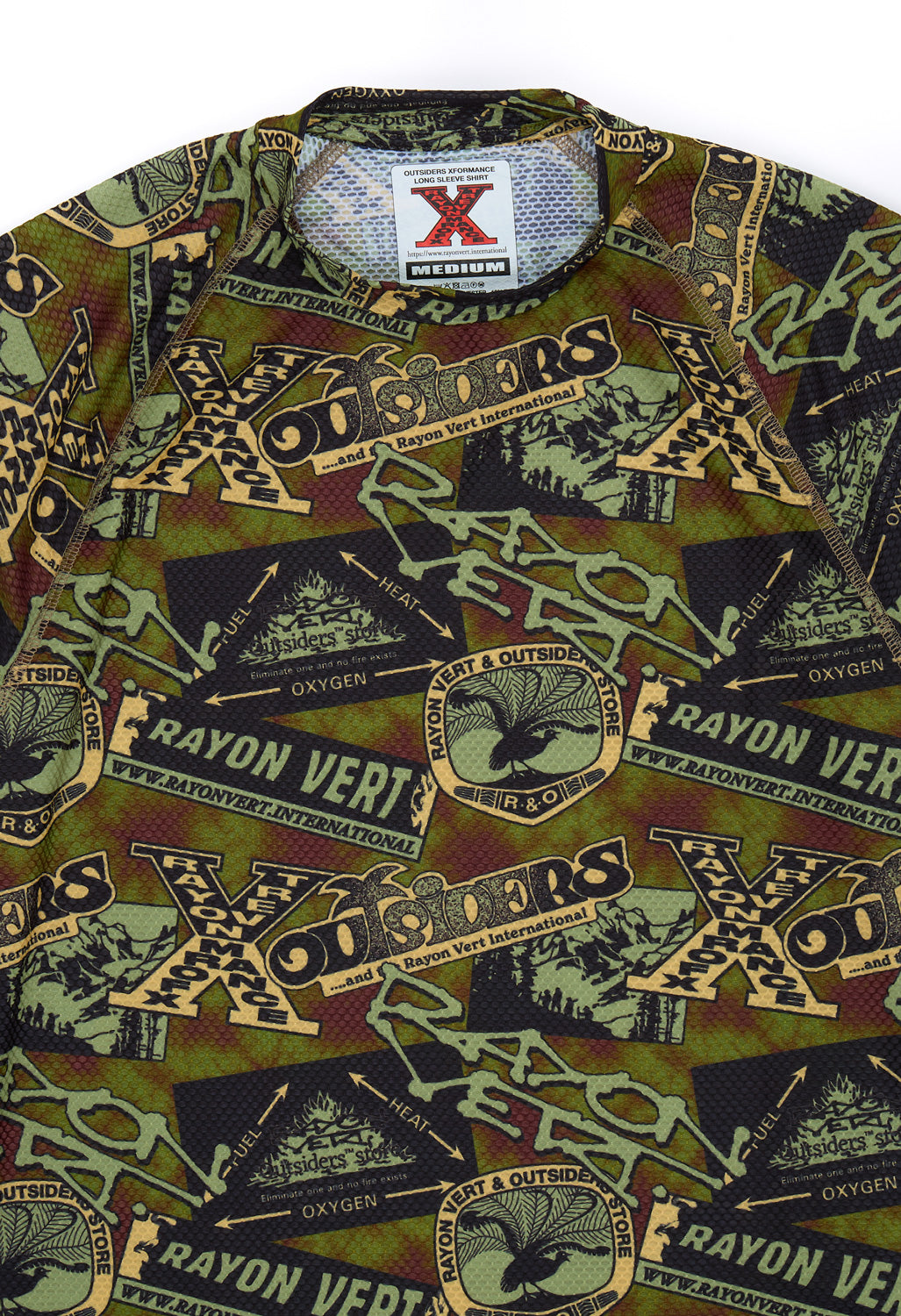 Rayon Vert x Outsiders Store Patches LS T-Shirt  - Grateful Green