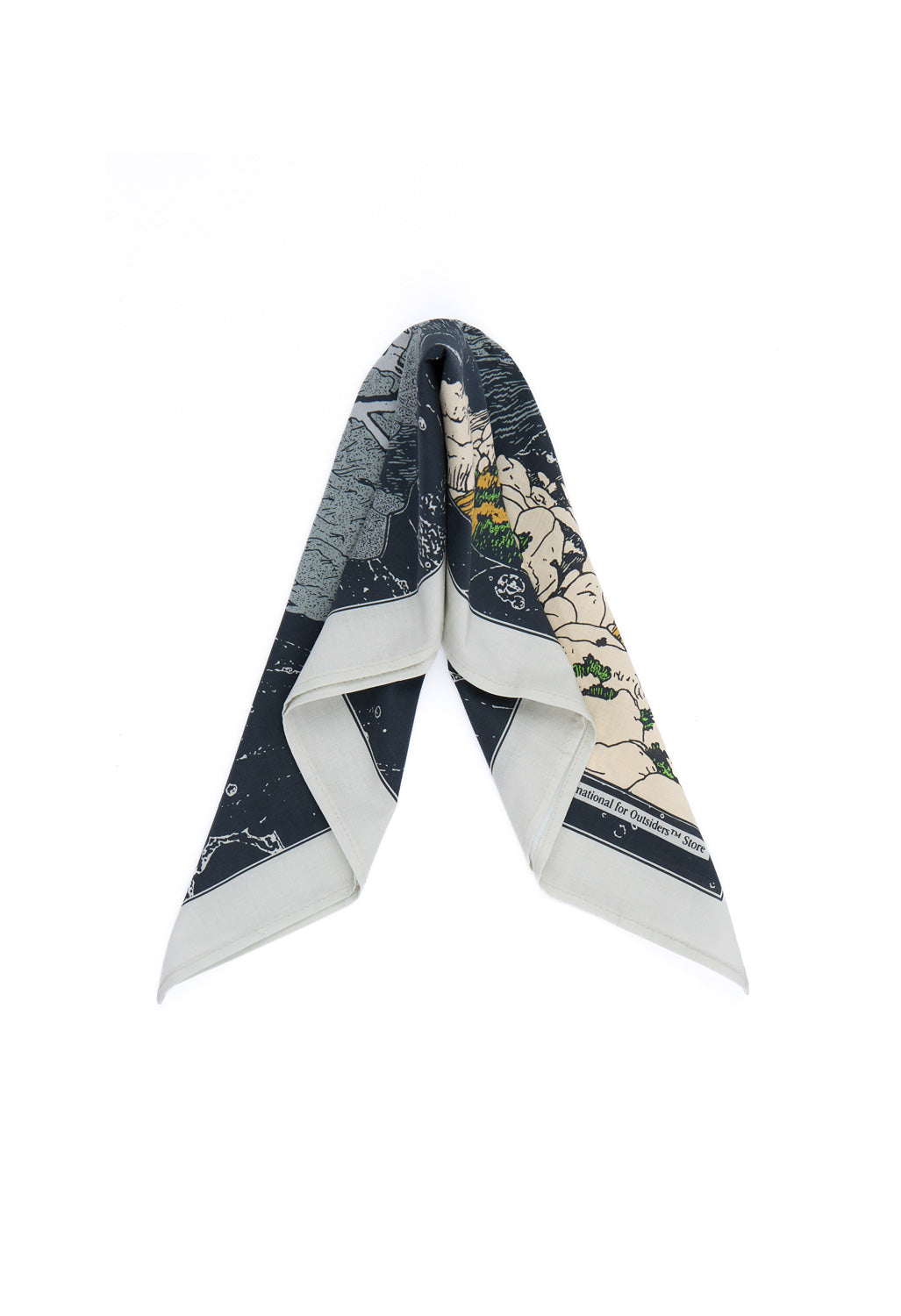 Rayon Vert x Outsiders Store Drag Bandana - Golgotha Black