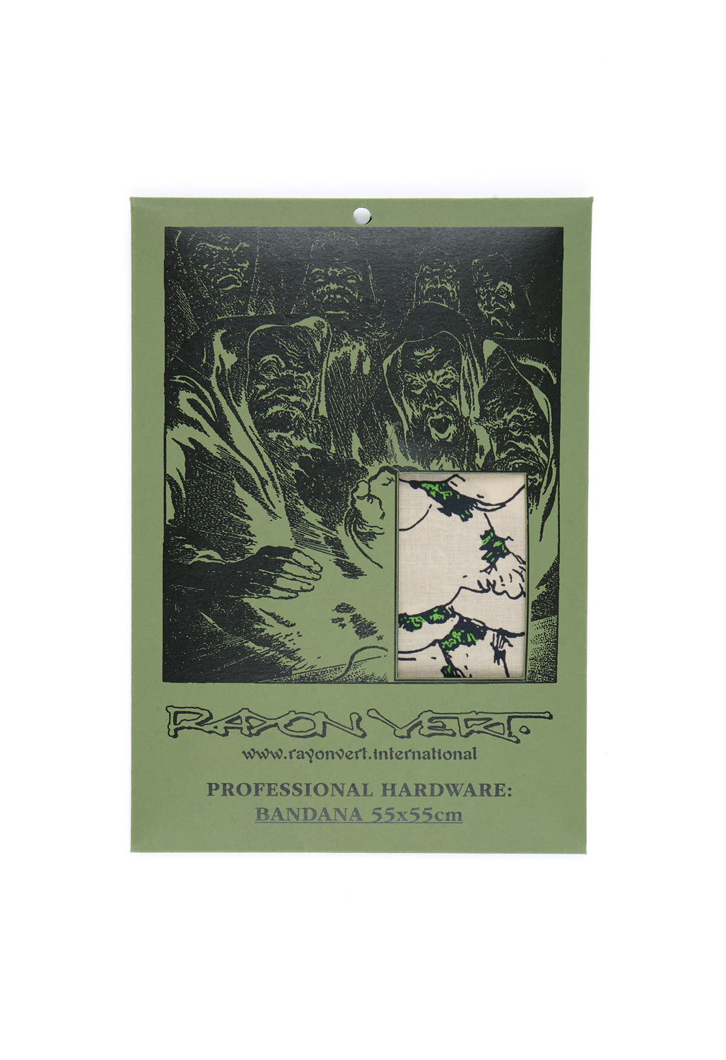 Rayon Vert x Outsiders Store Drag Bandana - Golgotha Black