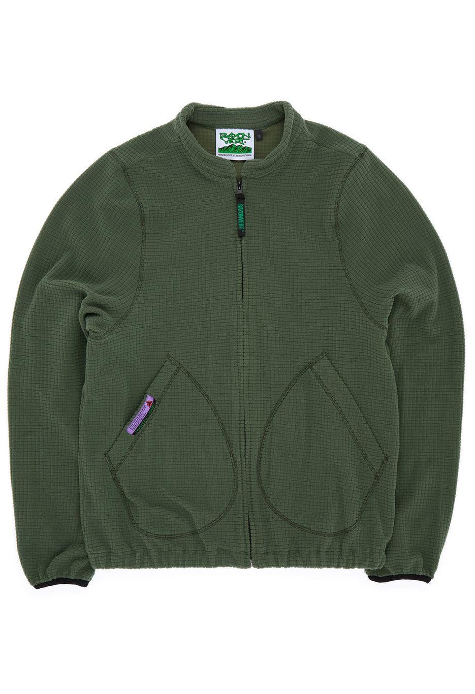 Rayon Vert Men's Becco Grid Fleece - Lichen Green