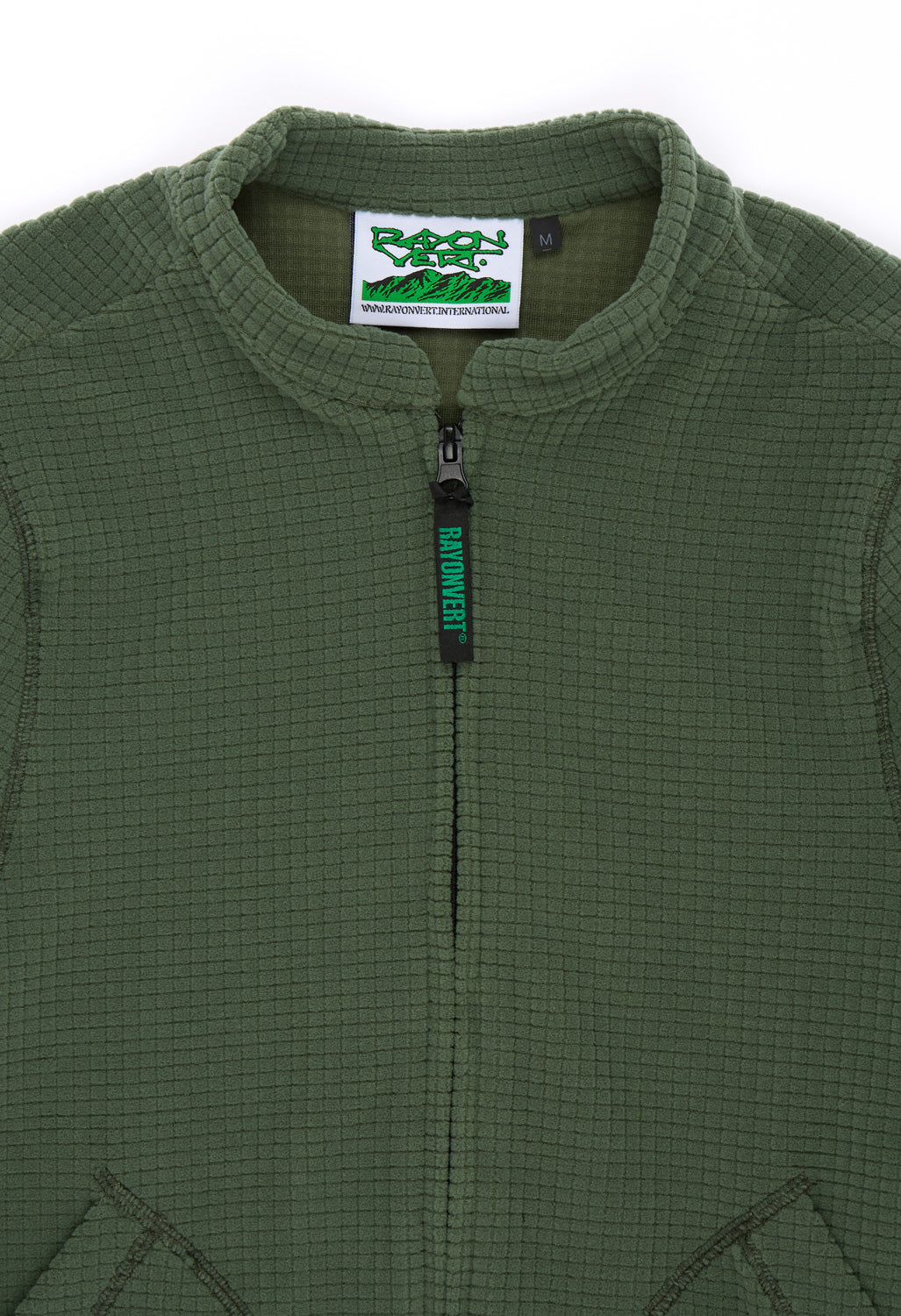 Rayon Vert Men's Becco Grid Fleece - Lichen Green