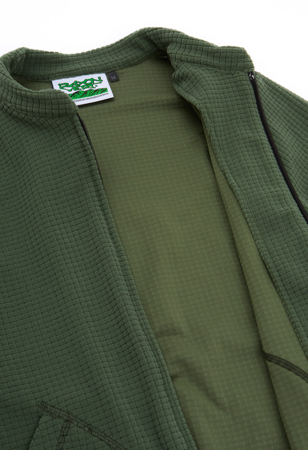 Rayon Vert Men's Becco Grid Fleece - Lichen Green