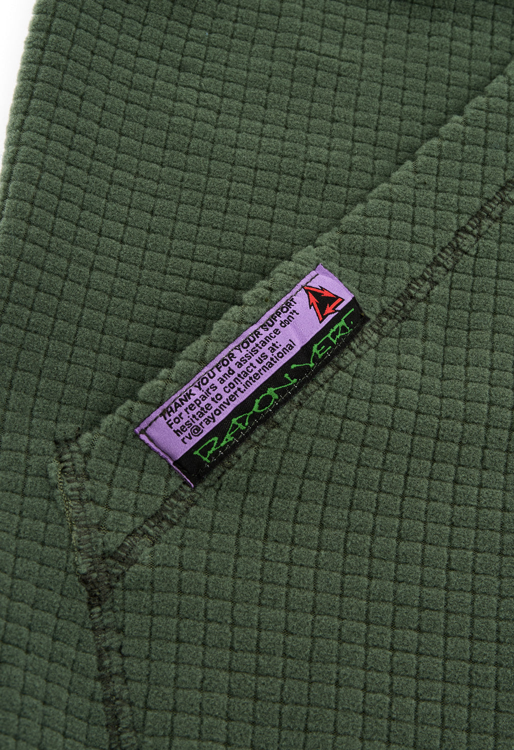 Rayon Vert Men's Samanto Grid Vest - Lichen Green