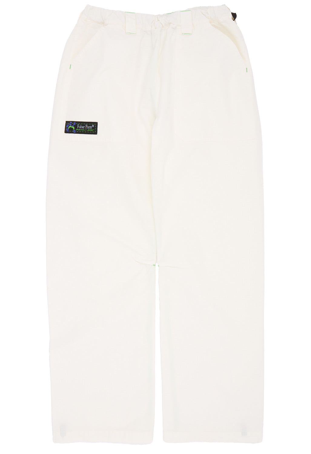 Rayon Vert Fubar Pants Ready To Dye - Fangs White
