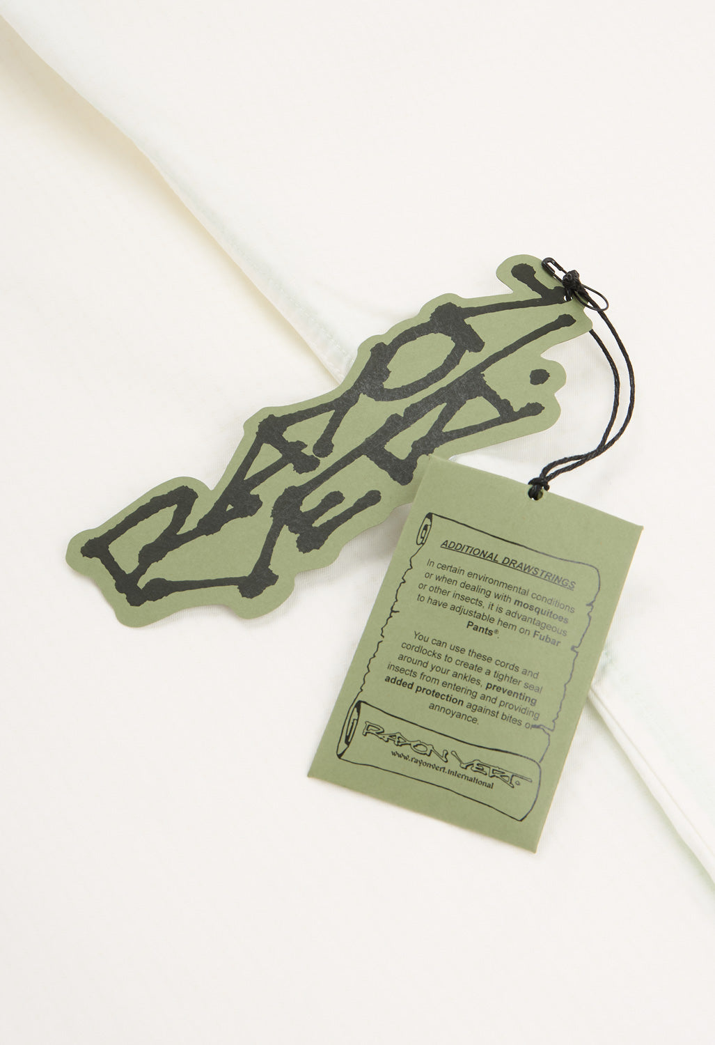 Rayon Vert Fubar Pants Ready To Dye - Fangs White