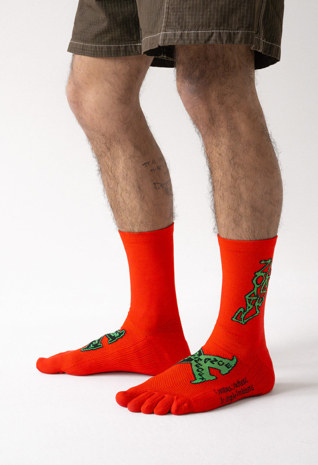 Rayon Vert Rot Socks - Blood Red