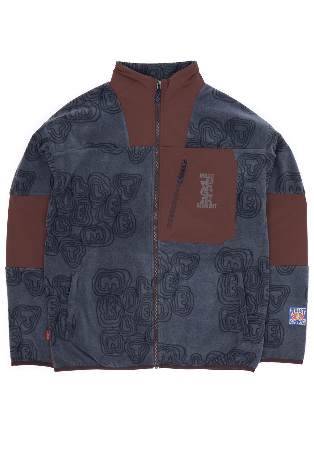 Millet x Element Men's Fleece Jacket - Shadow Blue